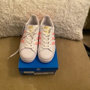 Adidas Superstar Originals-Pink and White
